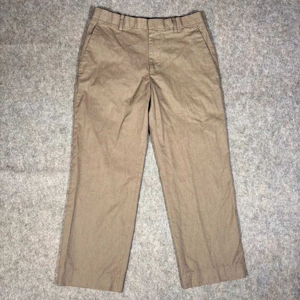 Banana Republic Chino Mens 31x26.5 Khaki Modern Fit Straight Leg Pants Casual